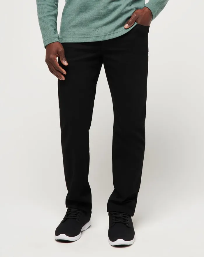 Men Jeans TravisMathew LEGACY FEATHERWEIGHT JEANS Black