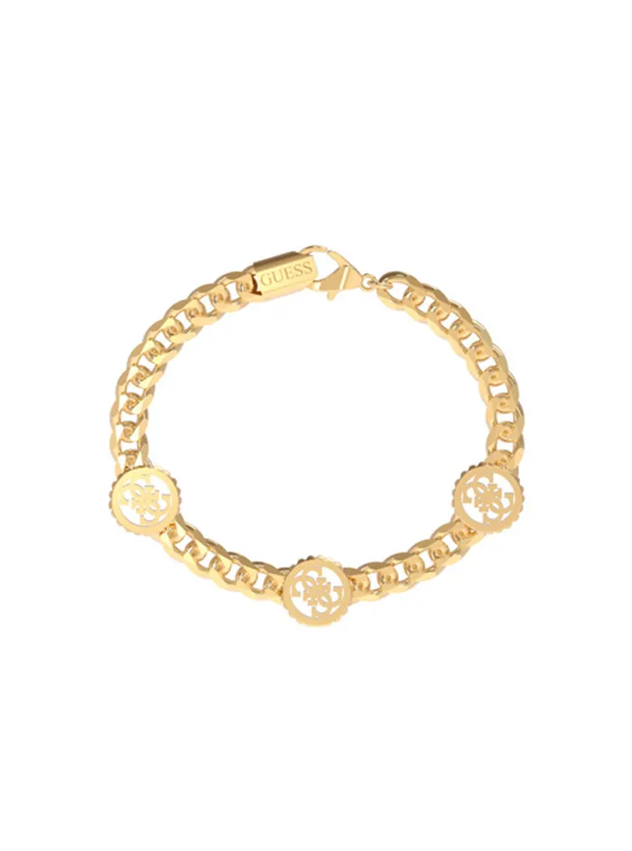 Men Jewellery GUESS Gold Quattro G Coin Bracelet