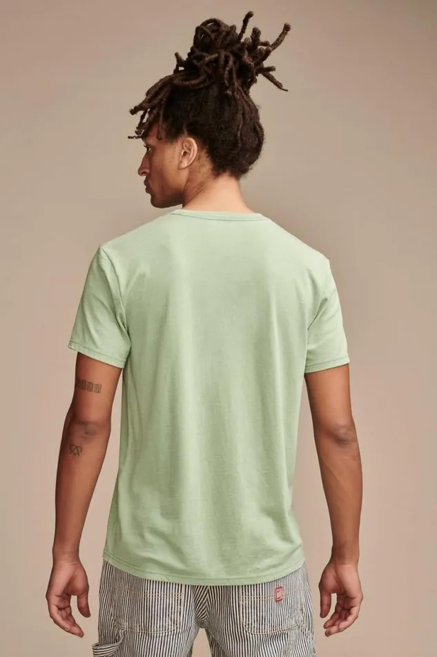 Men Lucky Brand Graphic Tees Knockout Kelly039s Mineral Green