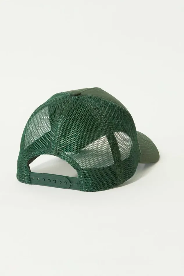 Men Lucky Brand Hats Guinness Harp Trucker Hat Dusty Olive