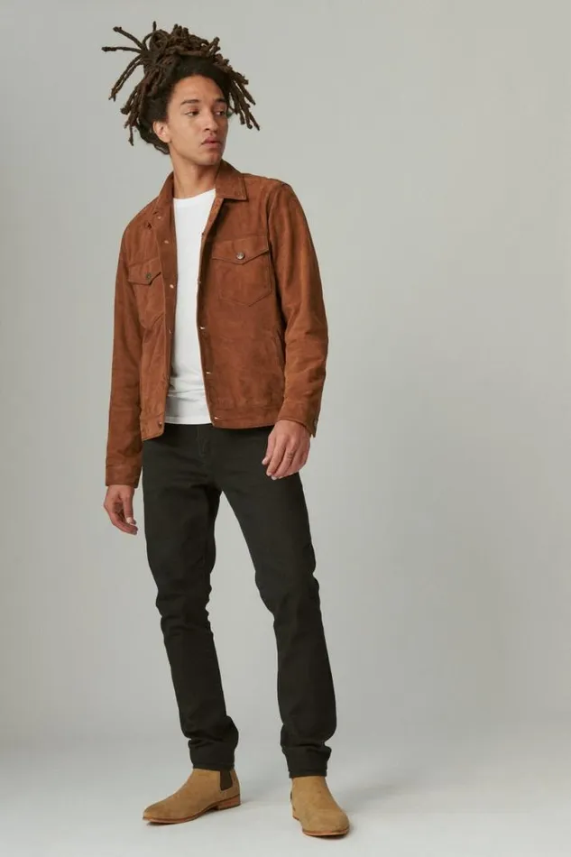 Men Lucky Brand Jeans 100 Skinny Black Rinse