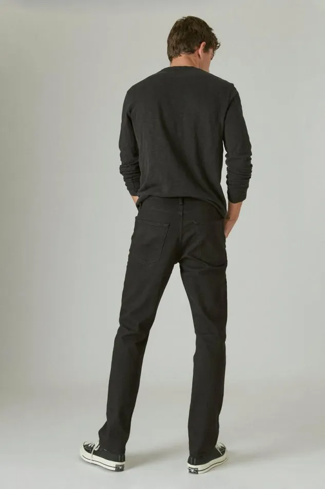 Men Lucky Brand Jeans 410 Athletic Straight Advanced Stretch Jean Black Rinse