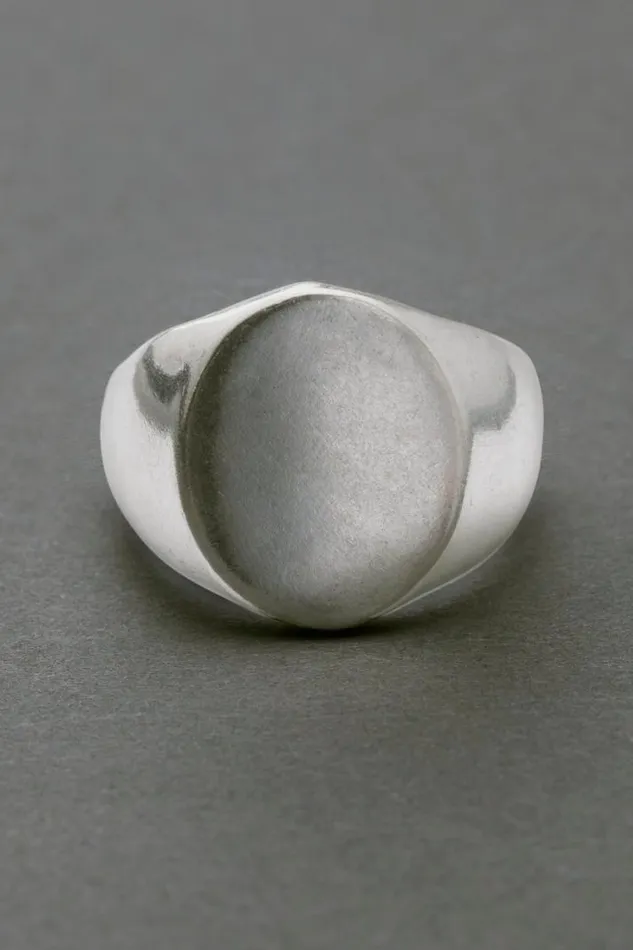 Men Lucky Brand Jewelry Basic Signet Ring Silver