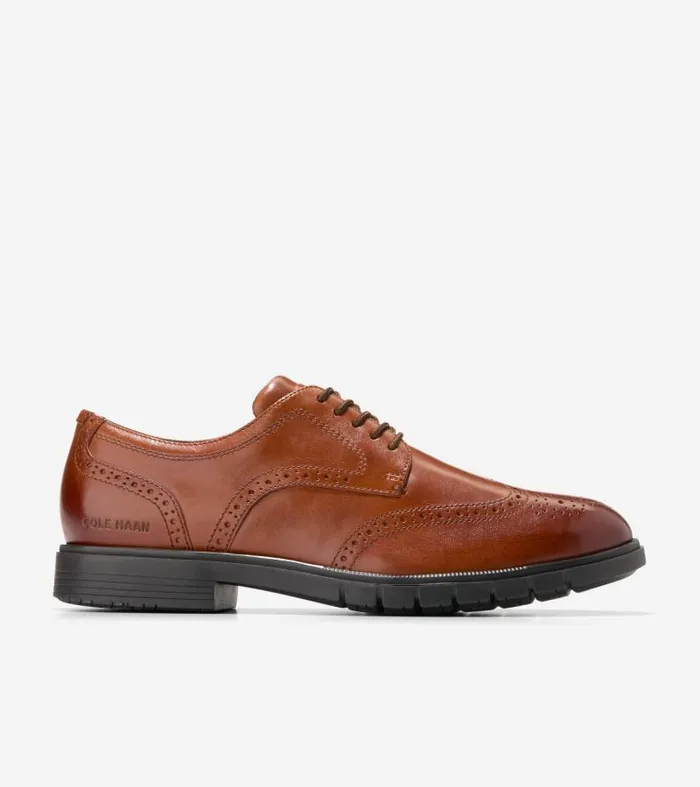 Men Men039s GrandFlex Dress Wingtip Oxfords Brown Cole Haan Oxfords