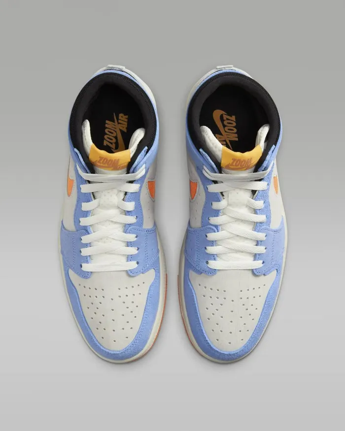 Men Nike All Shoes Air Jordan 1 Zoom CMFT 2 Sailroyal Pulselight Silveralpha Orange