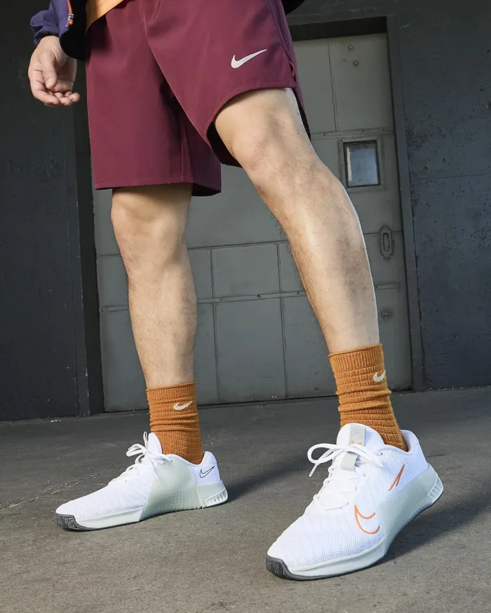 Men Nike All Shoes Metcon 9 Whitelight Silverbright Mandarinwhite