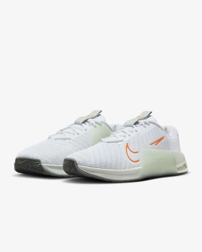 Men Nike All Shoes Metcon 9 Whitelight Silverbright Mandarinwhite