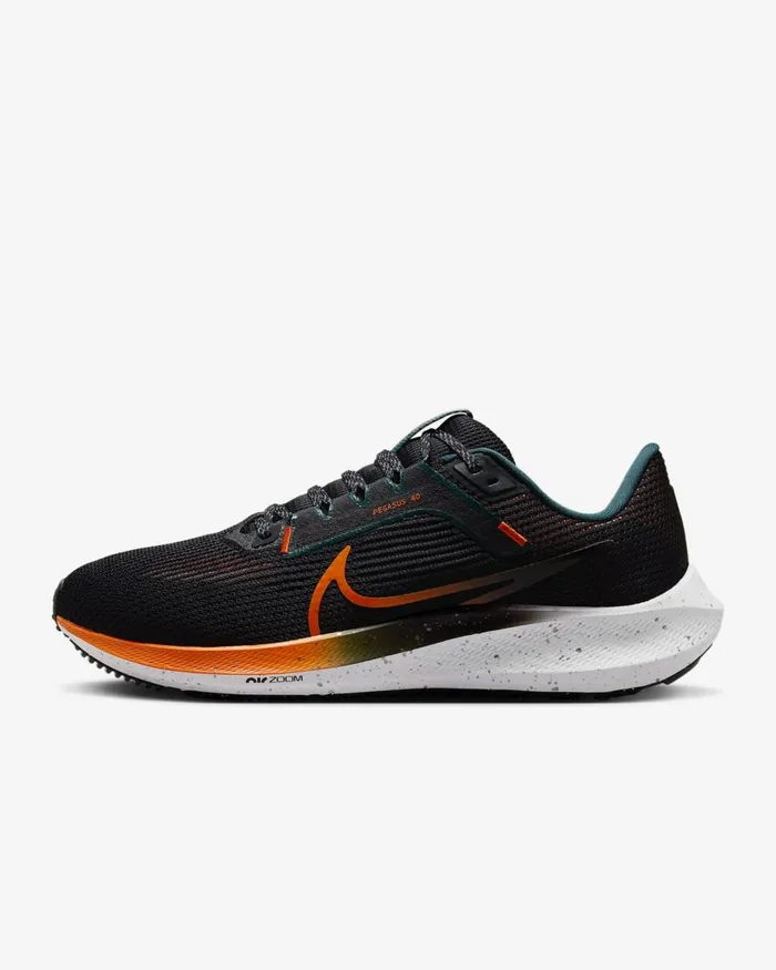 Men Nike All Shoes Pegasus 40 Blackkhakideep Junglesafety Orange