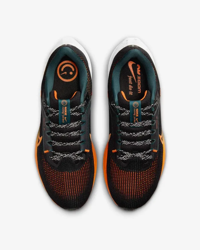 Men Nike All Shoes Pegasus 40 Blackkhakideep Junglesafety Orange