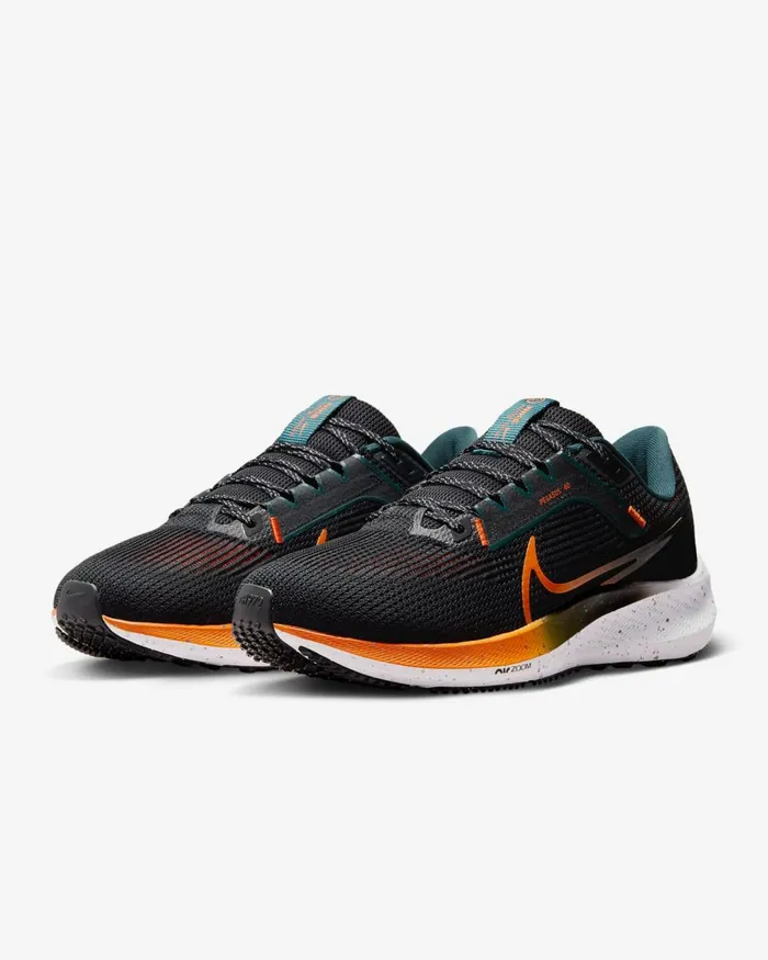 Men Nike All Shoes Pegasus 40 Blackkhakideep Junglesafety Orange