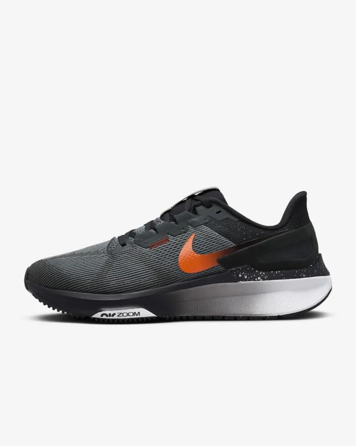 Men Nike All Shoes Structure 25 Smoke Greyblackdark Smoke Greysafety Orange