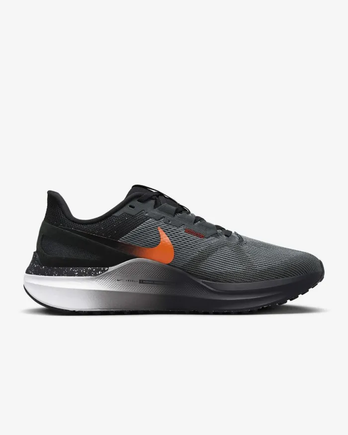 Men Nike All Shoes Structure 25 Smoke Greyblackdark Smoke Greysafety Orange