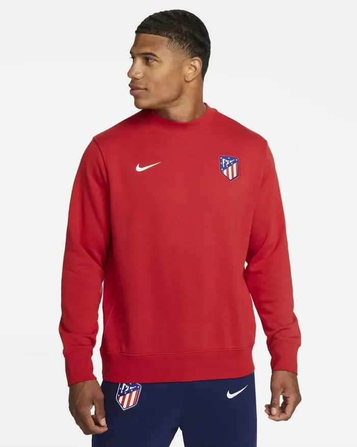 Men Nike Hoodies And Sweatshirts Atltico Madrid Sport Redwhite