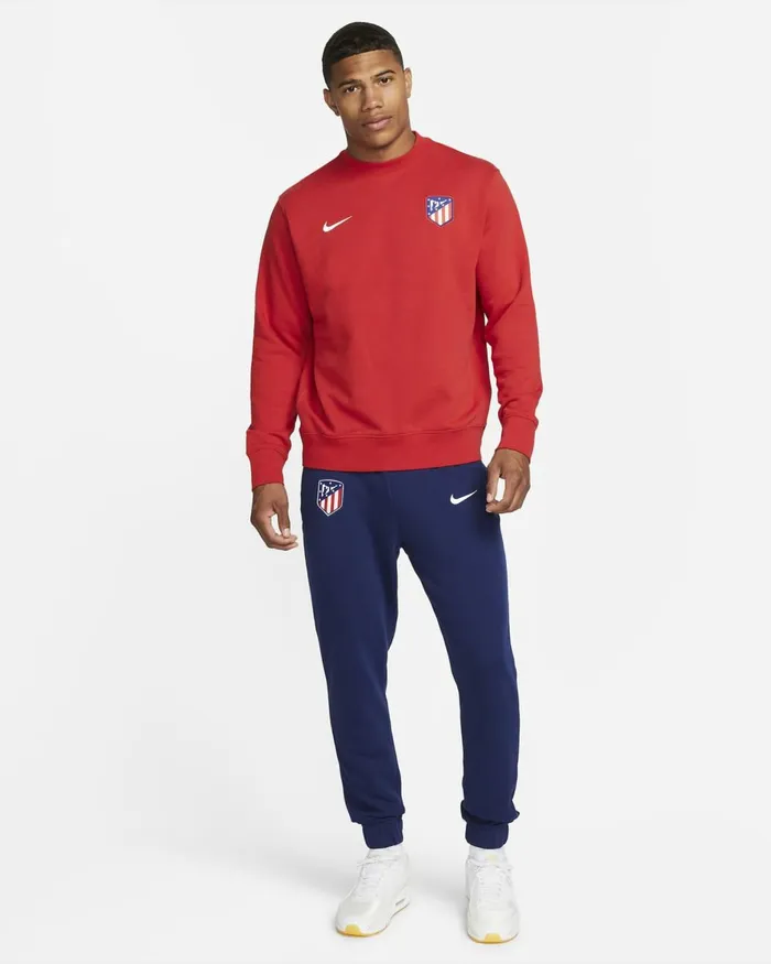 Men Nike Hoodies And Sweatshirts Atltico Madrid Sport Redwhite