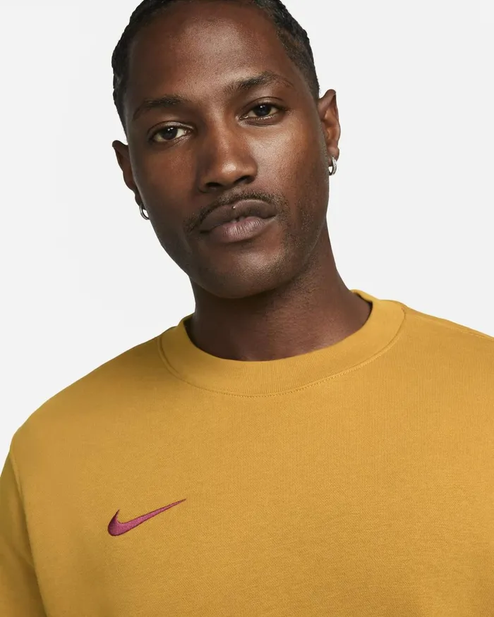 Men Nike Hoodies And Sweatshirts Paris SaintGermain Club Gold Suedeteam Red