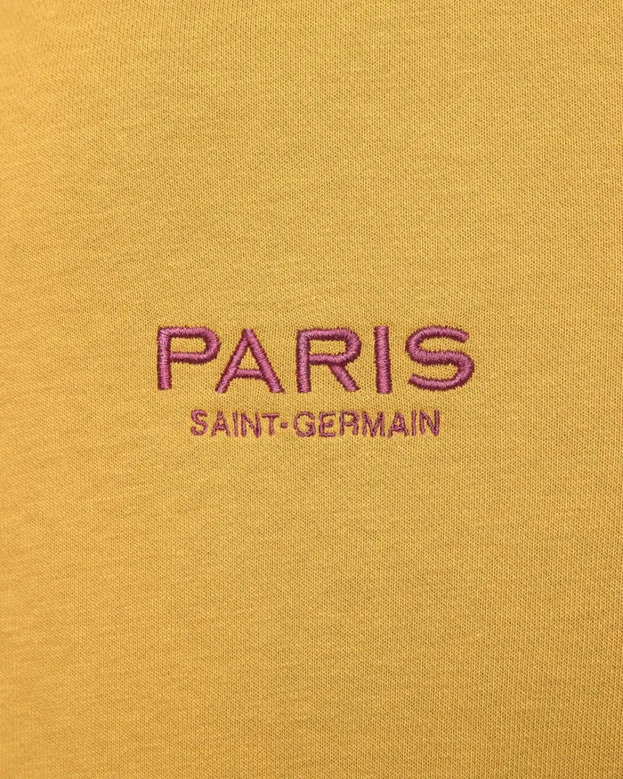Men Nike Hoodies And Sweatshirts Paris SaintGermain Club Gold Suedeteam Red