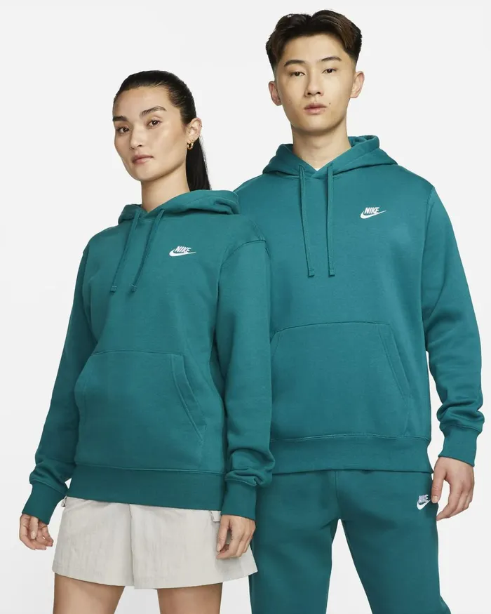 Men Nike Hoodies And Sweatshirts Sportswear Club Fleece Geode Tealgeode Tealwhite