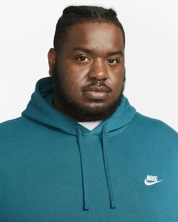 Men Nike Hoodies And Sweatshirts Sportswear Club Fleece Geode Tealgeode Tealwhite