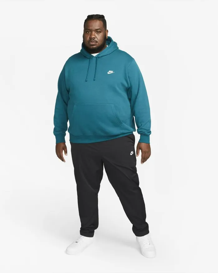 Men Nike Hoodies And Sweatshirts Sportswear Club Fleece Geode Tealgeode Tealwhite