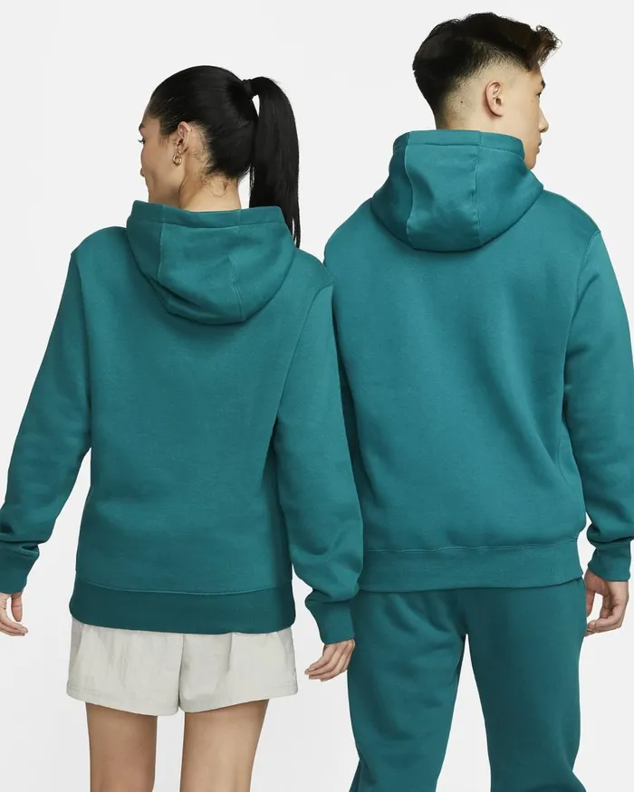Men Nike Hoodies And Sweatshirts Sportswear Club Fleece Geode Tealgeode Tealwhite