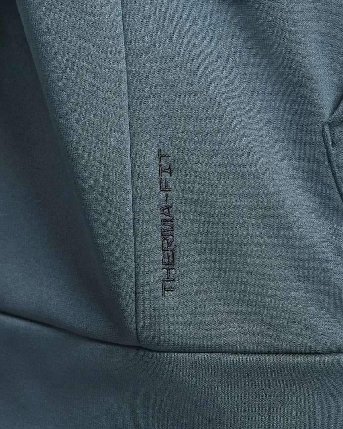 Men Nike Hoodies And Sweatshirts Therma Deep Jungledeep Jungleblack
