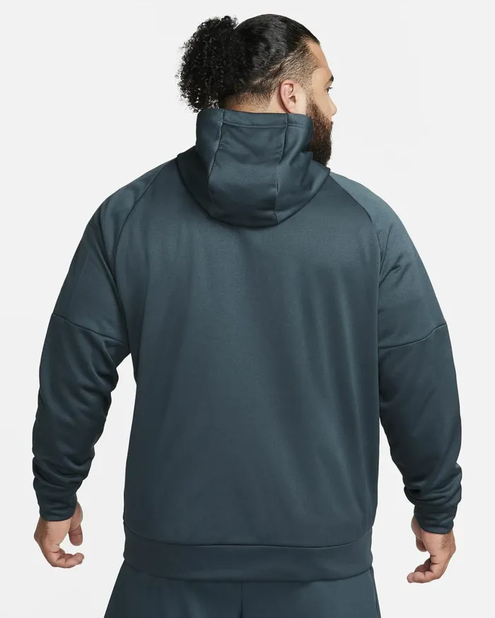 Men Nike Hoodies And Sweatshirts Therma Deep Jungledeep Jungleblack