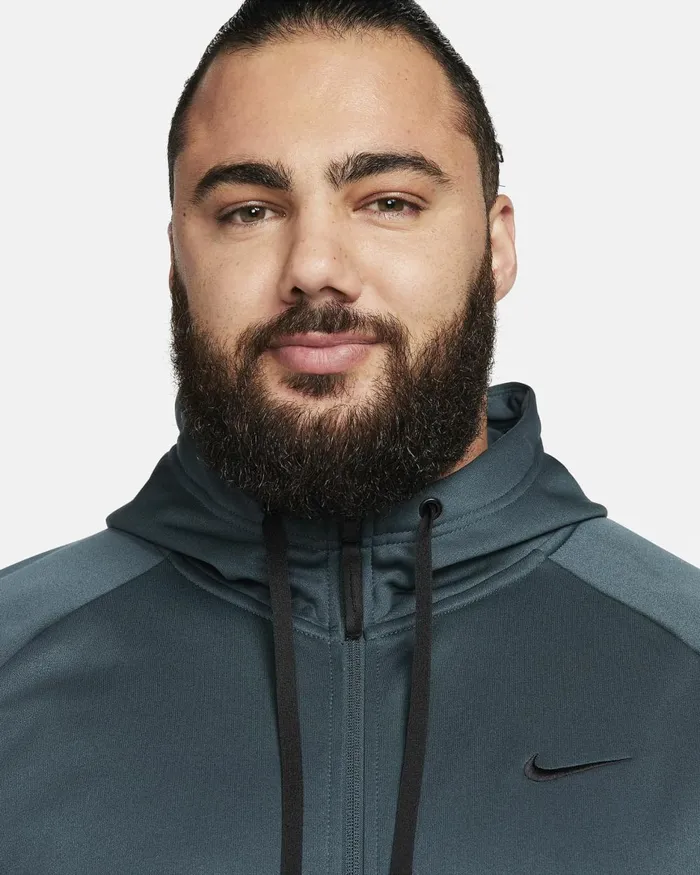Men Nike Hoodies And Sweatshirts Therma Deep Jungledeep Jungleblack