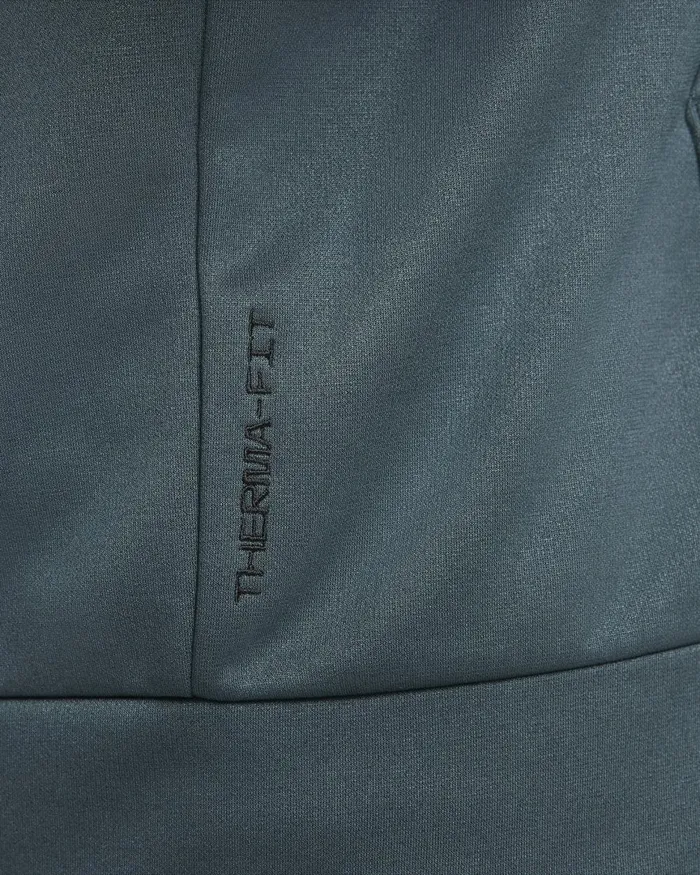 Men Nike Hoodies And Sweatshirts Therma Deep Jungledeep Jungleblack