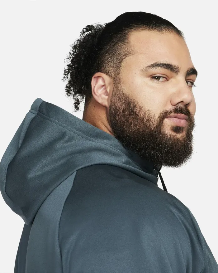 Men Nike Hoodies And Sweatshirts Therma Deep Jungledeep Jungleblack