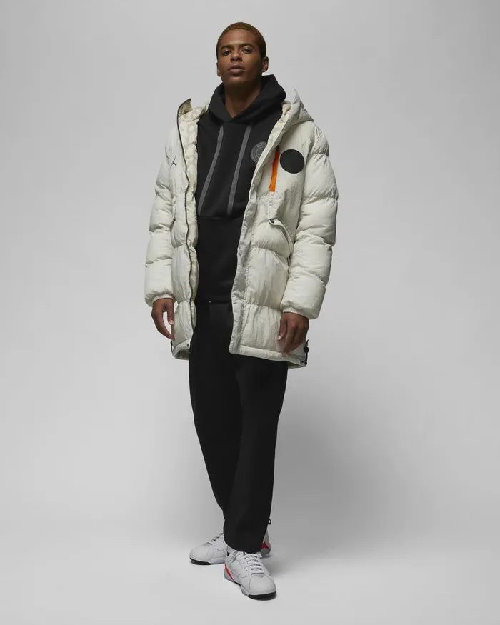 Men Nike Jackets Paris SaintGermain Light Bonestone