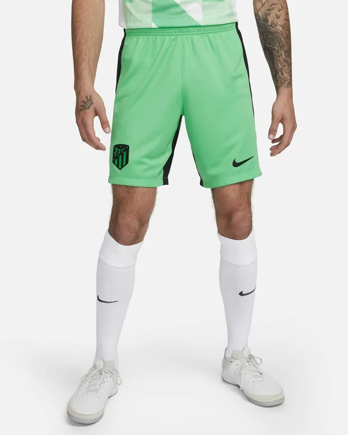 Men Nike Shorts Atltico Madrid 202324 Stadium Third Spring Greenblackblack