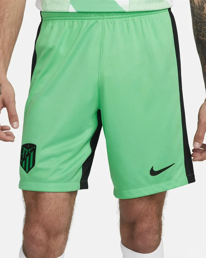 Men Nike Shorts Atltico Madrid 202324 Stadium Third Spring Greenblackblack