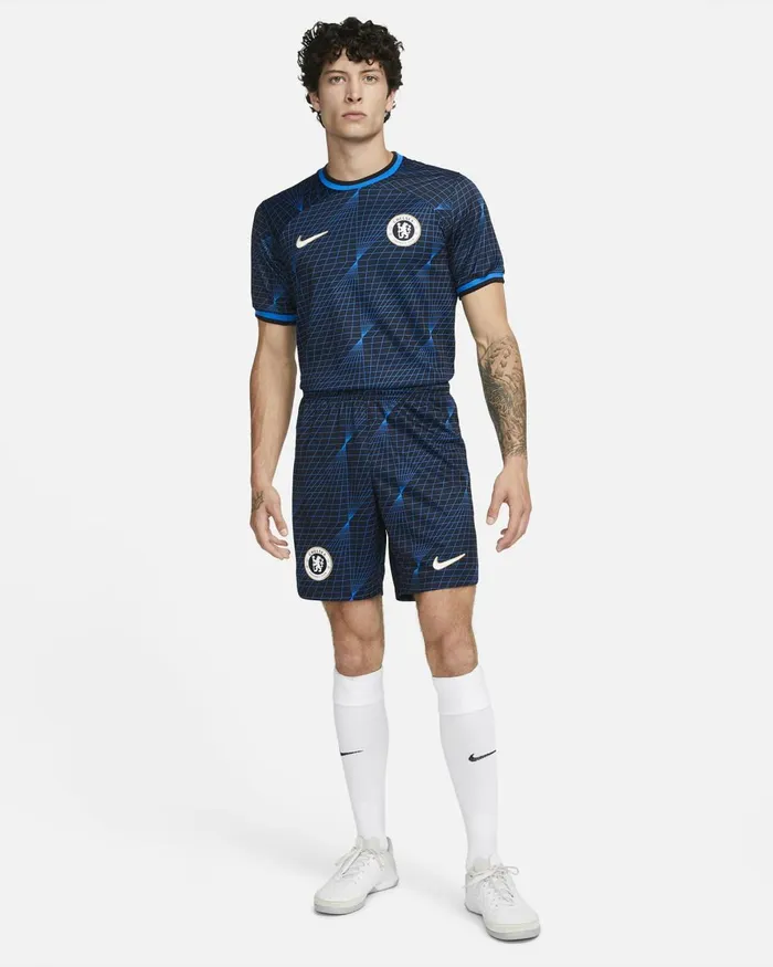 Men Nike Shorts Chelsea FC 202324 Stadium Away Soarwhite