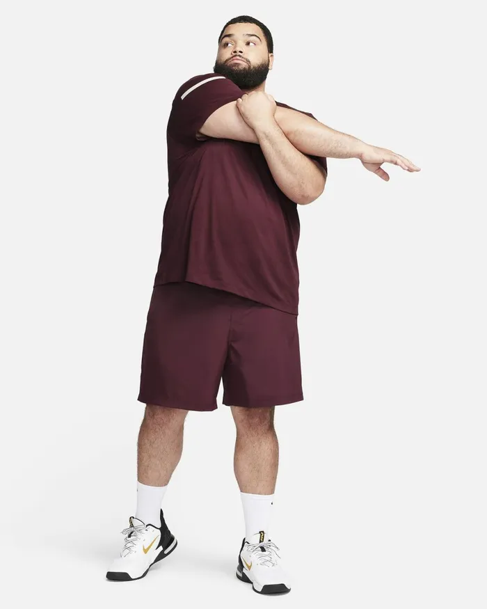 Men Nike Shorts Form Night Maroonblack