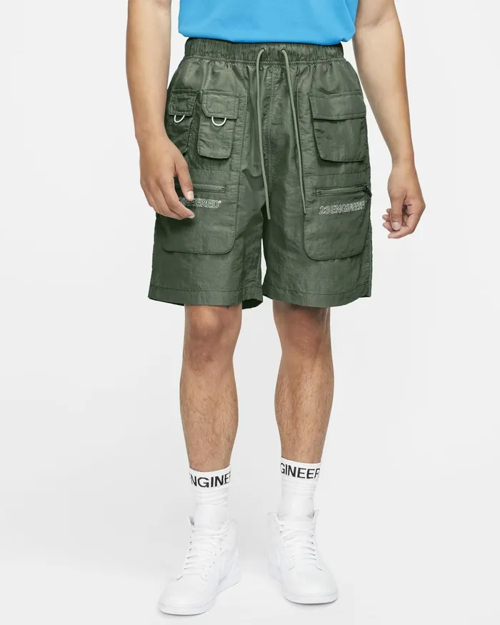 Men Nike Shorts Jordan 23 Engineered Spiral Sagewhite