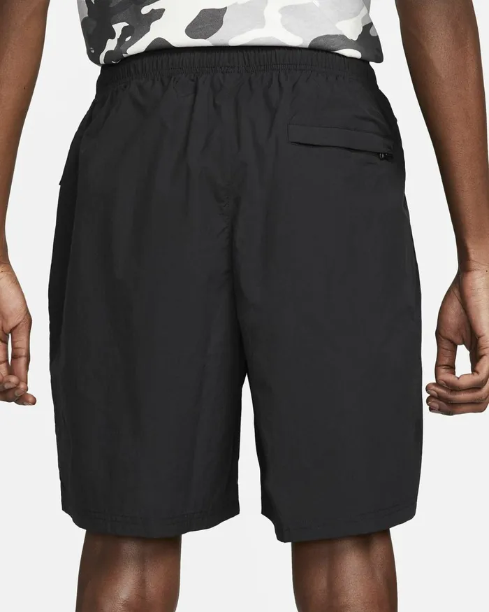 Men Nike Shorts Solo Swoosh Blackwhite