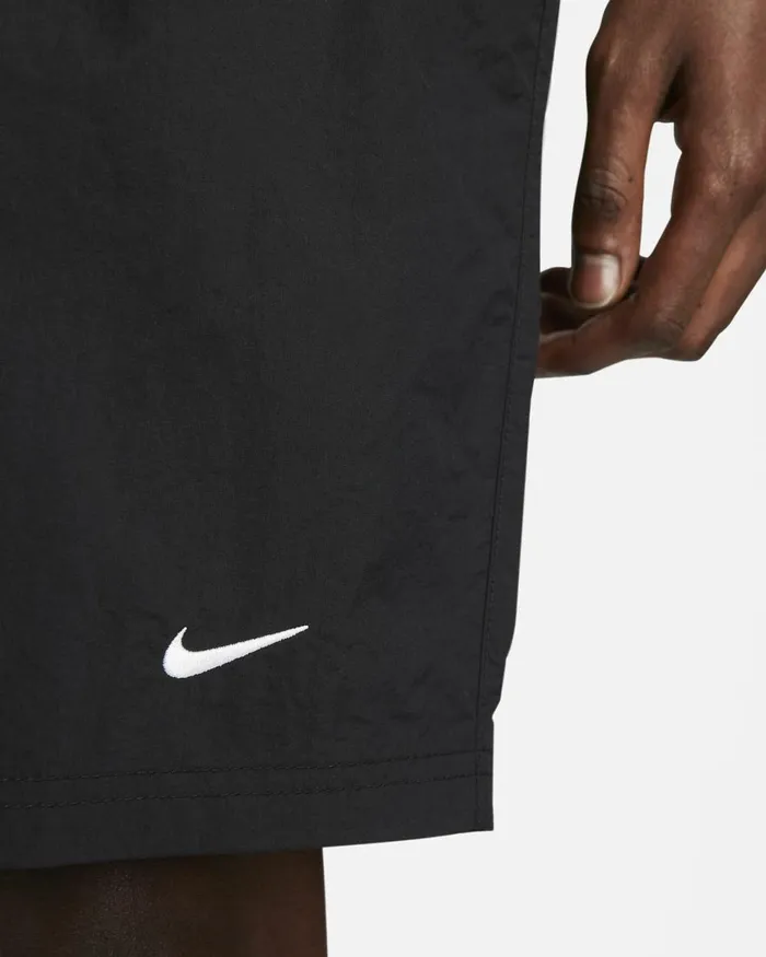 Men Nike Shorts Solo Swoosh Blackwhite