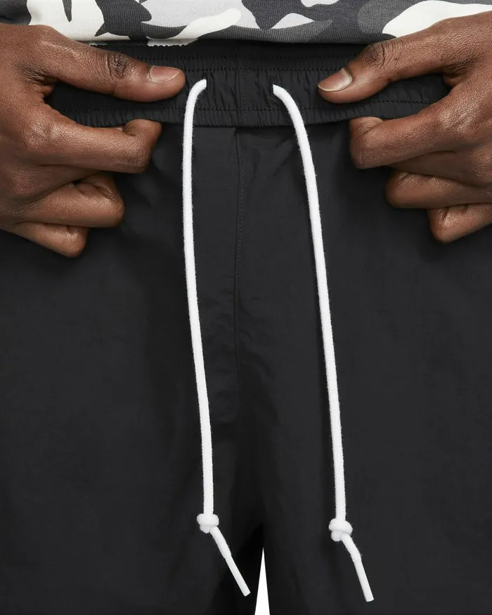 Men Nike Shorts Solo Swoosh Blackwhite