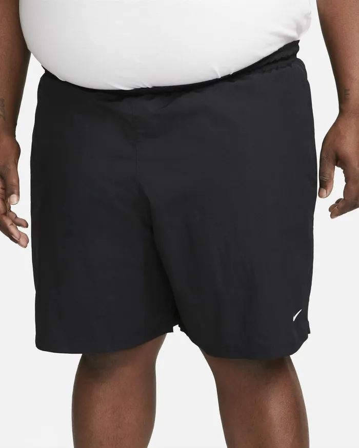Men Nike Shorts Solo Swoosh Blackwhite