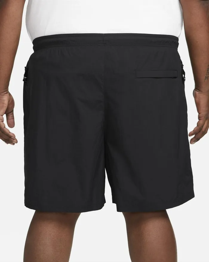 Men Nike Shorts Solo Swoosh Blackwhite