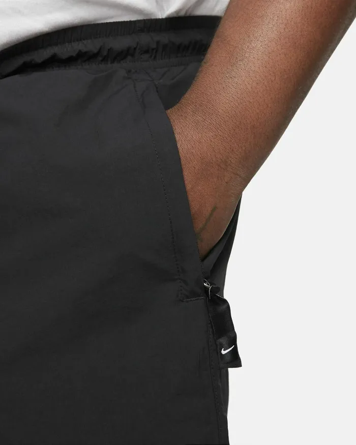Men Nike Shorts Solo Swoosh Blackwhite