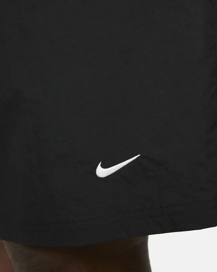 Men Nike Shorts Solo Swoosh Blackwhite