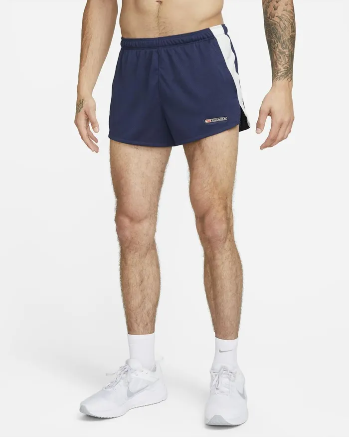 Men Nike Shorts Track Club Midnight Navysummit Whiteblack