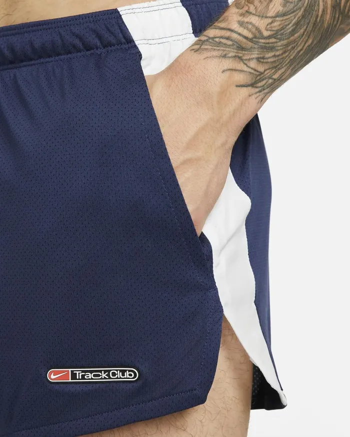 Men Nike Shorts Track Club Midnight Navysummit Whiteblack