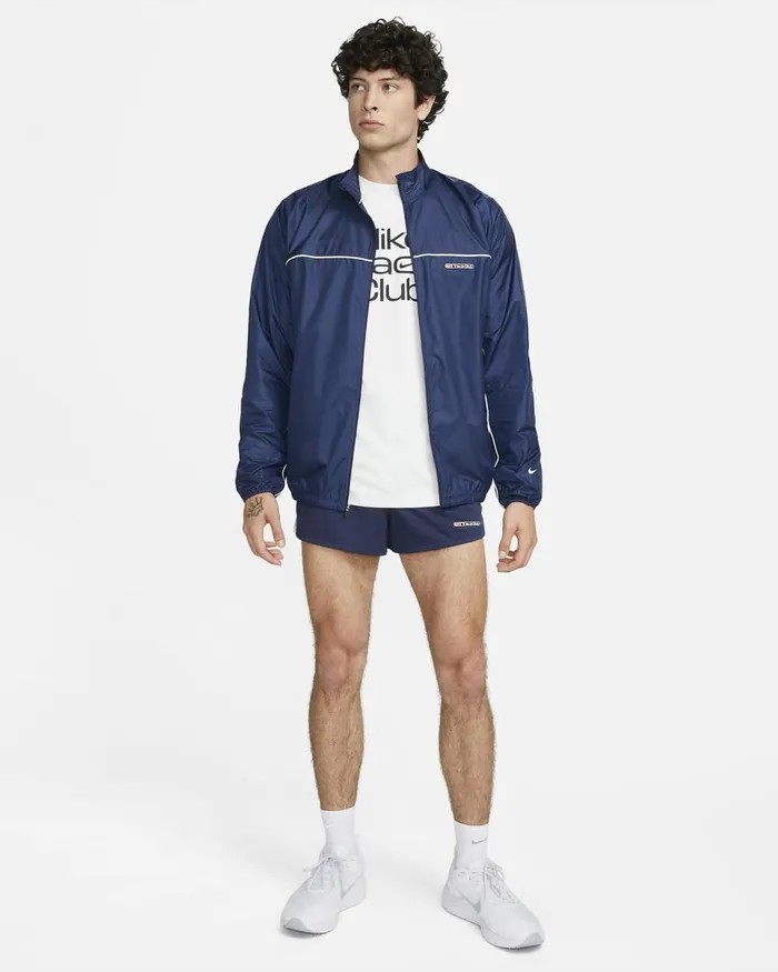 Men Nike Shorts Track Club Midnight Navysummit Whiteblack