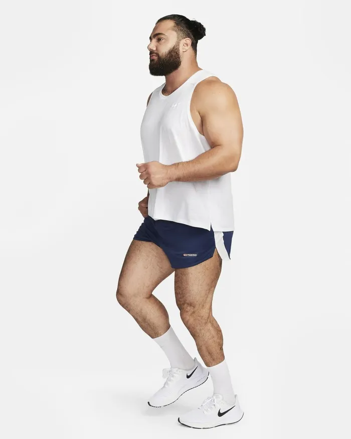 Men Nike Shorts Track Club Midnight Navysummit Whiteblack