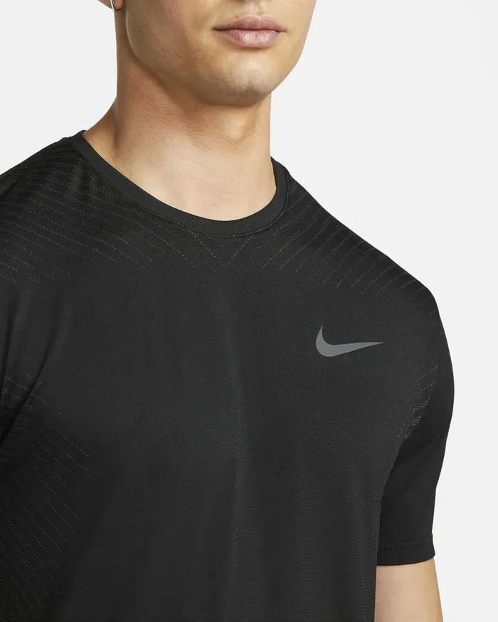 Men Nike Tops And TShirts DriFIT Blackdark Smoke Greydark Grey