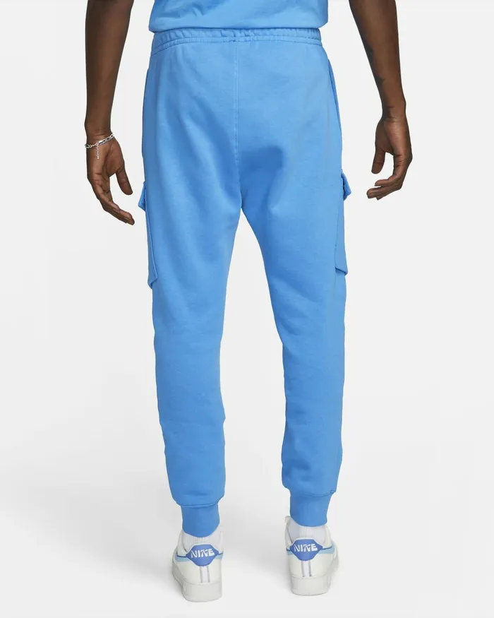 Men Nike Trousers And Tights Sportswear Standard Issue Light Photo Blue