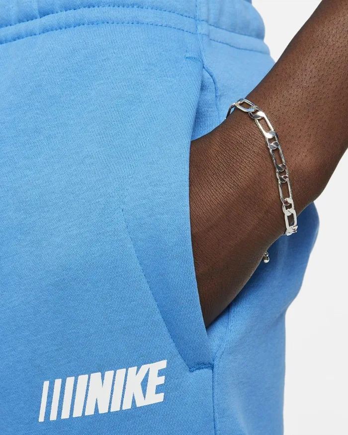 Men Nike Trousers And Tights Sportswear Standard Issue Light Photo Blue