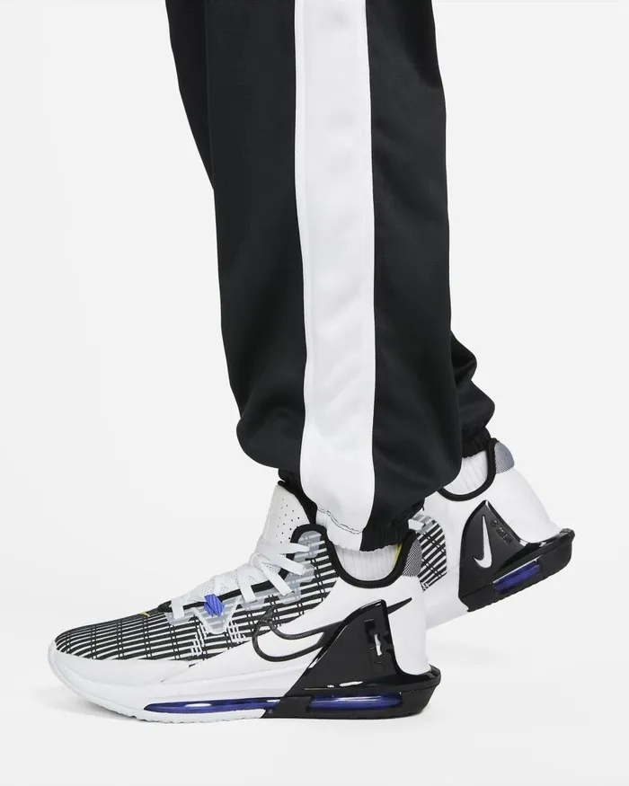 Men Nike Trousers And Tights Starting 5 Blackwhitedark Smoke Grey